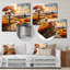 Orange Farm Autumn Landscape IV - Décoration murale de ferme en métal-1412294994