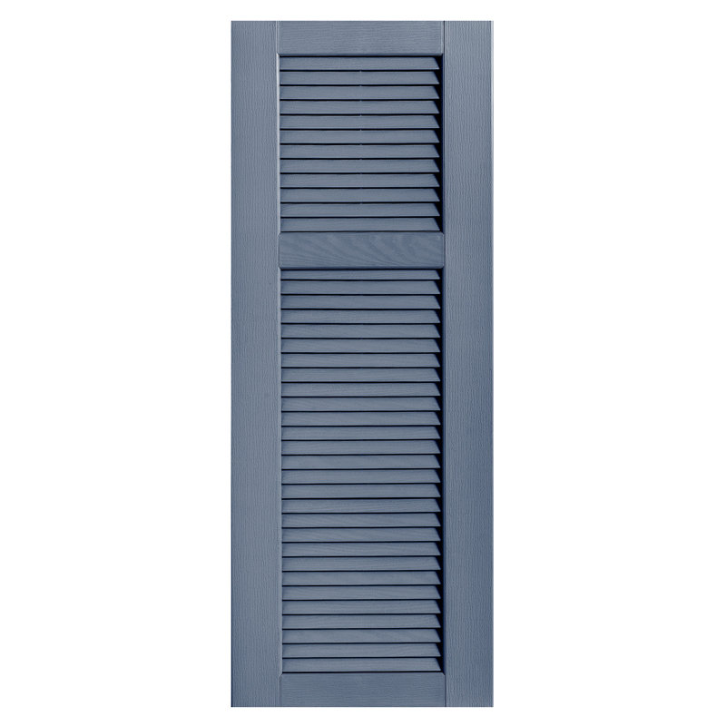 Paire de volets à persienne droite, Bleu, 44 po, 18 po