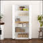 Armoire de cuisine spacieuse avec tablettes et portes réglables pour un rangement polyvalent et une organisation élégante