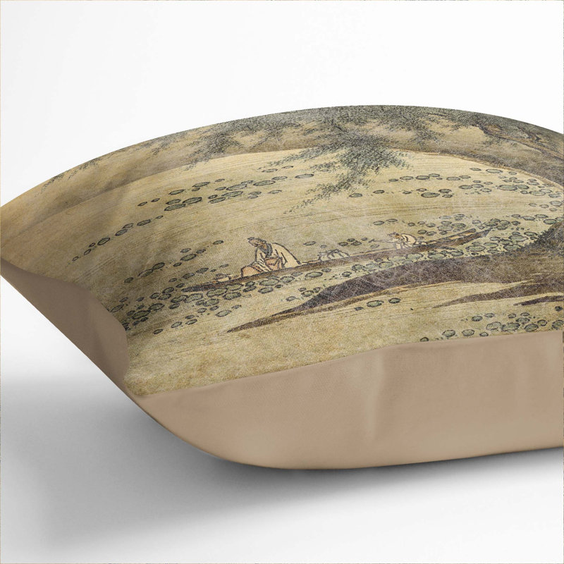 Square Throw Cushion, Stone, 40cm H x 40cm W x 15cm D