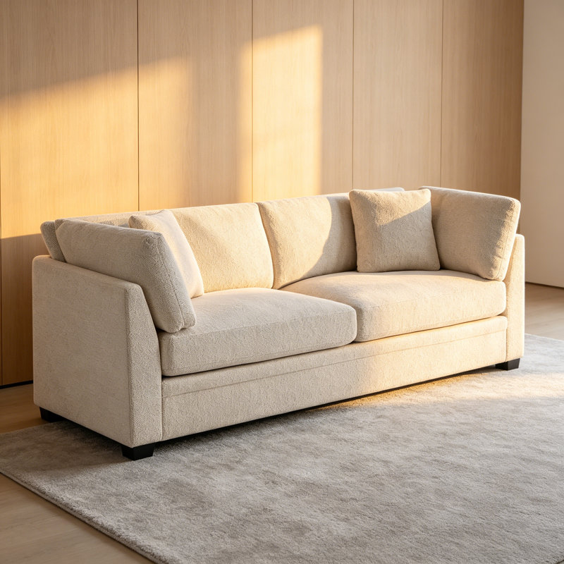 Canapé 83,50 po, Beige  Chenille