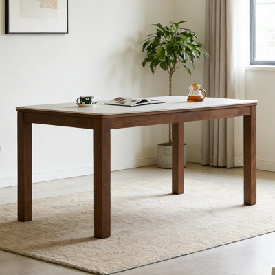 Modern and Simple Burlywood Dining Table