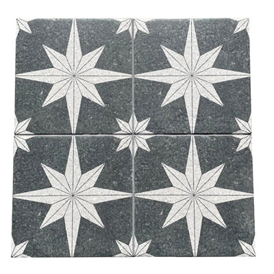 Tulum Compass 8" x 8" Patterned Wall & Floor Tile