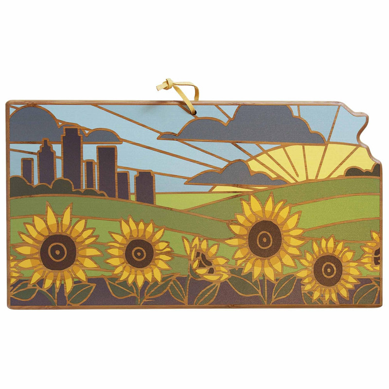 Kansas Cutting & Serving Board with Artwork by Summer Stokes
