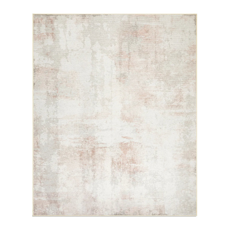 Tapis lavable à la machine Covers & All, Natural & Blush, 9x9 ft, Square