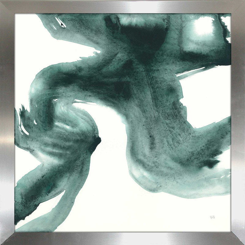 " Jasper Wash I ", 21.5" H x 21.5" W x 0.75" D, Silver Framed