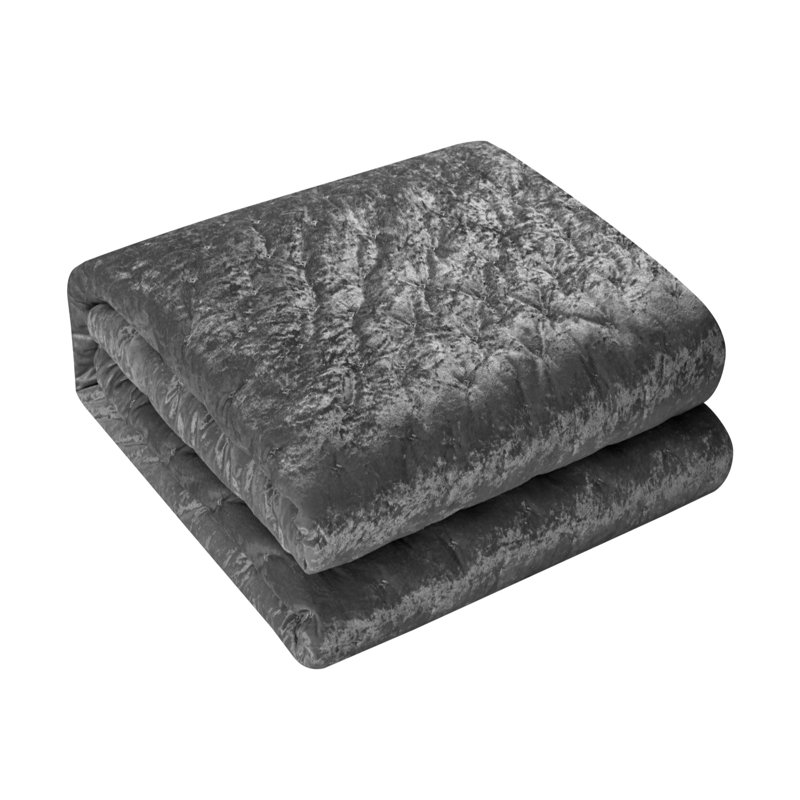 Ensemble d'édredon en duvet lavable gris 220 fils