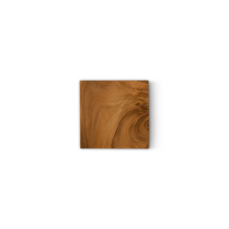 Pedestal Mitered Sculpture, 36" H x 14" W x 14" D, Brown