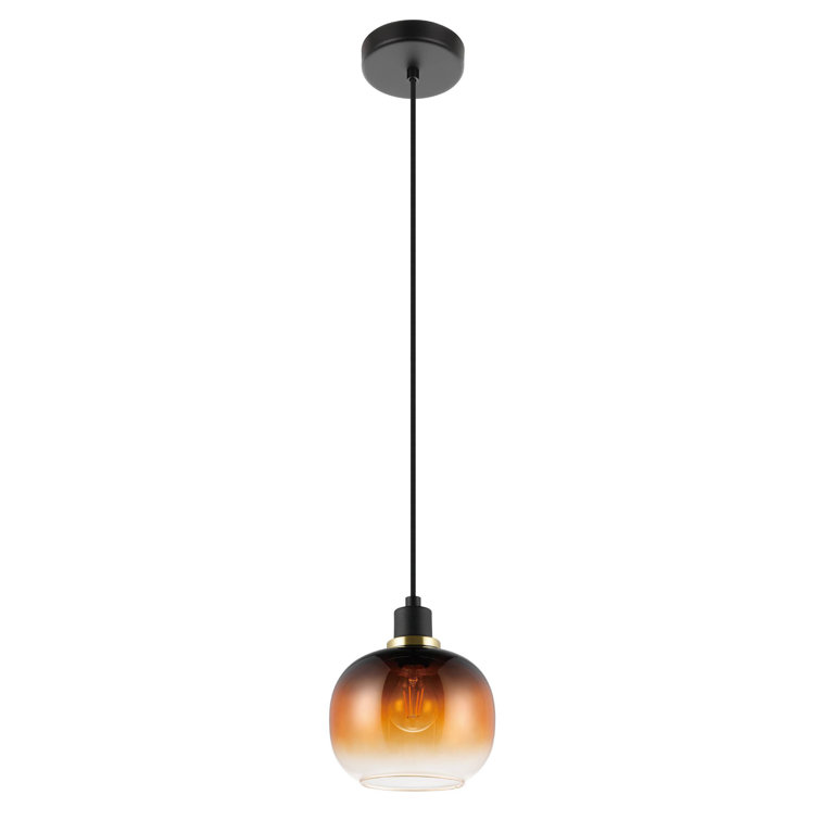 Chittering 1 - Light Structured Black Single Pendant