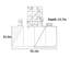Buffet 55,1 po Hughy
