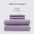 Cotton Blend Jersey Knit Purple All Season 4-Piece Full Sheet Set-944867330-944867359