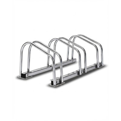 Support de plancher de vélo à 2/3/4/5/6 positions, support de vélo robuste en acier avec roues de 22 à 28 po et capacité de pneu de 2,2 po pour le garage, la maison et le magasin