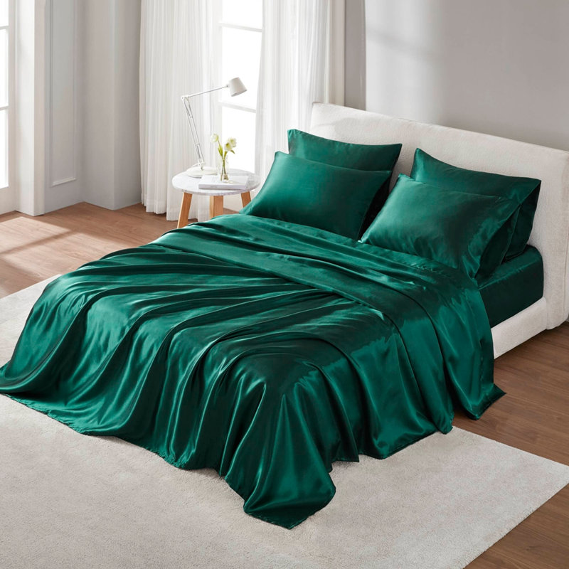 Ensemble de draps de luxe, Emerald, Queen Sheet Set with 5 Additional Pieces