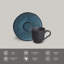 Tasse à café et soucoupe en céramique 4,1 oz Night Sky