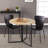 Vernett Extendable Round Metal Base Dining Table