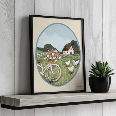 Flower Farm Visitors by Sara Baker Art Print