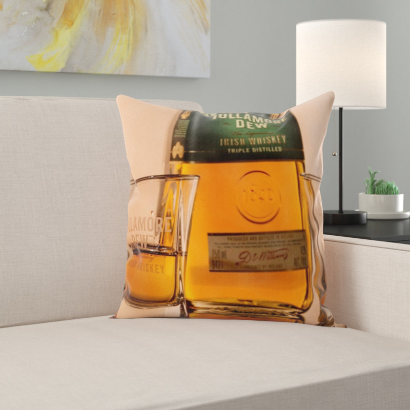 Coussin en fourrure irish whiskey