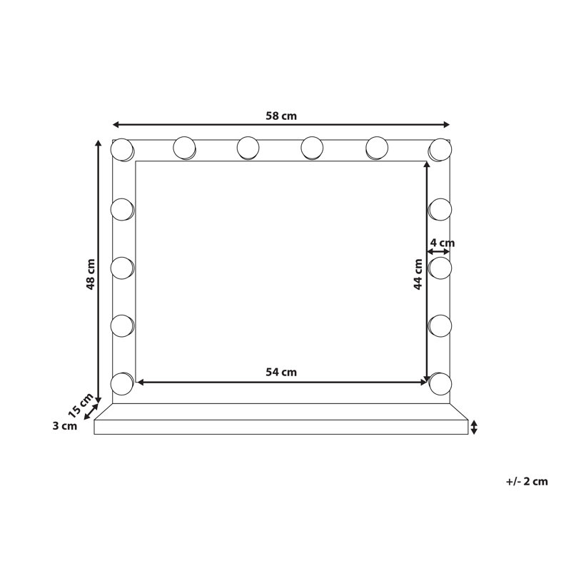 Calin Metal Flat Floor Mirror