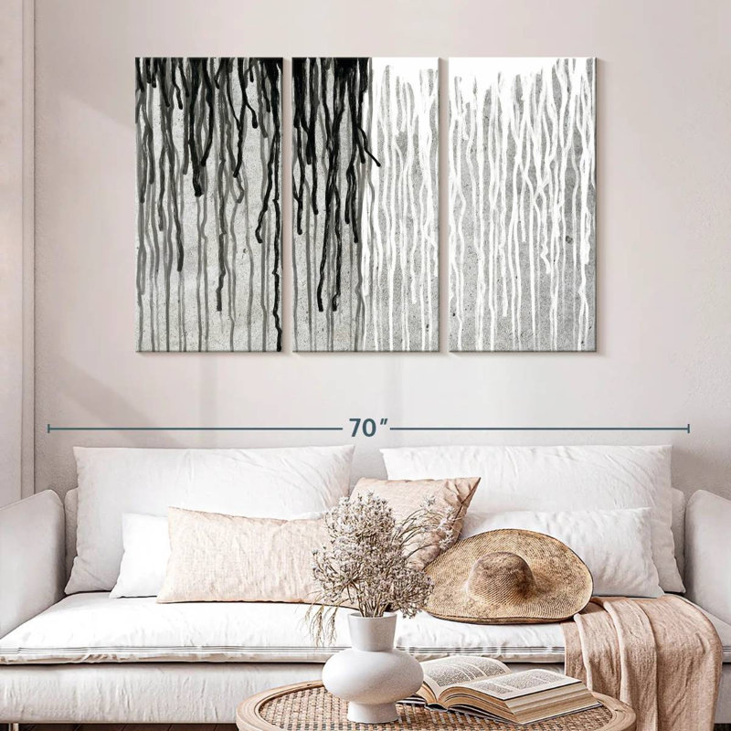 Avery BW Paint Drip, 32" H x 50" W