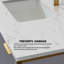 48" Wide Engineered Stone Backsplash for Vanity Sink Top