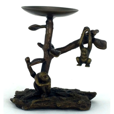 4'' H Brass Tabletop Tealight Holder