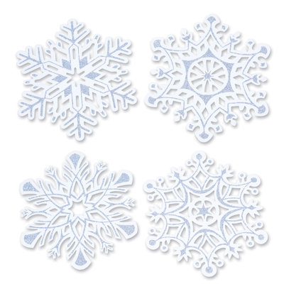 Découpes de Noël flocon de neige scintillant