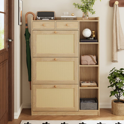 18 Pair Shoe Storage Cabinet