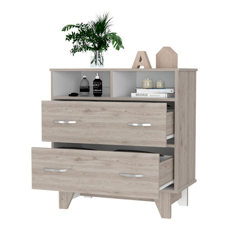 Portanova 31.5'' W 2 - Drawer Dresser, Light Gray