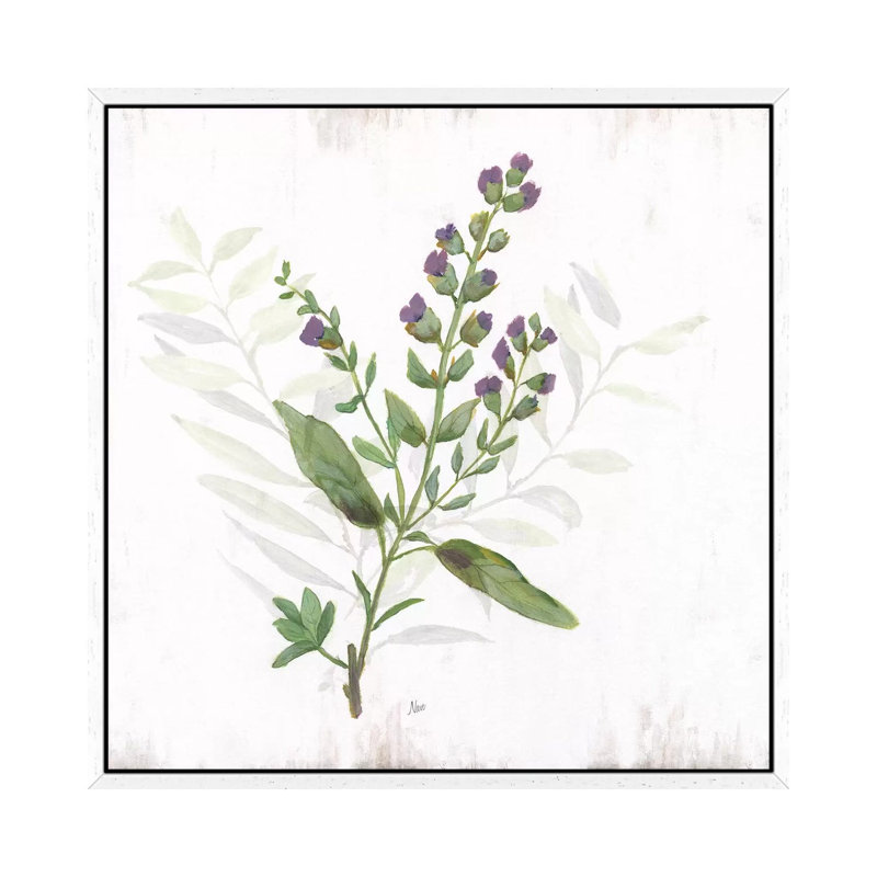 Kitchen Garden II by Nan - Print on Canvas, White Framed, 45.72 cm H x 45.72 cm W
