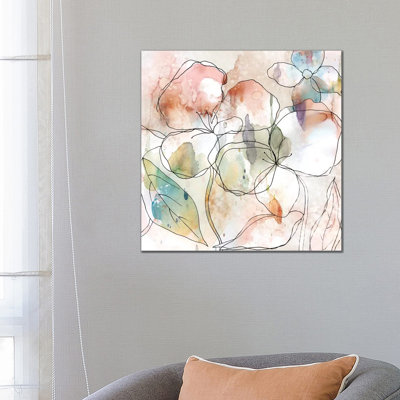 Floral Flow I by Carol Robinson - Painting on Canvas