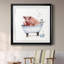 «Farm Tub Pig» - peinture encadrée-1026392848-1026392858