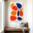 Avery Orange Blue Shapes Abstract-108390836