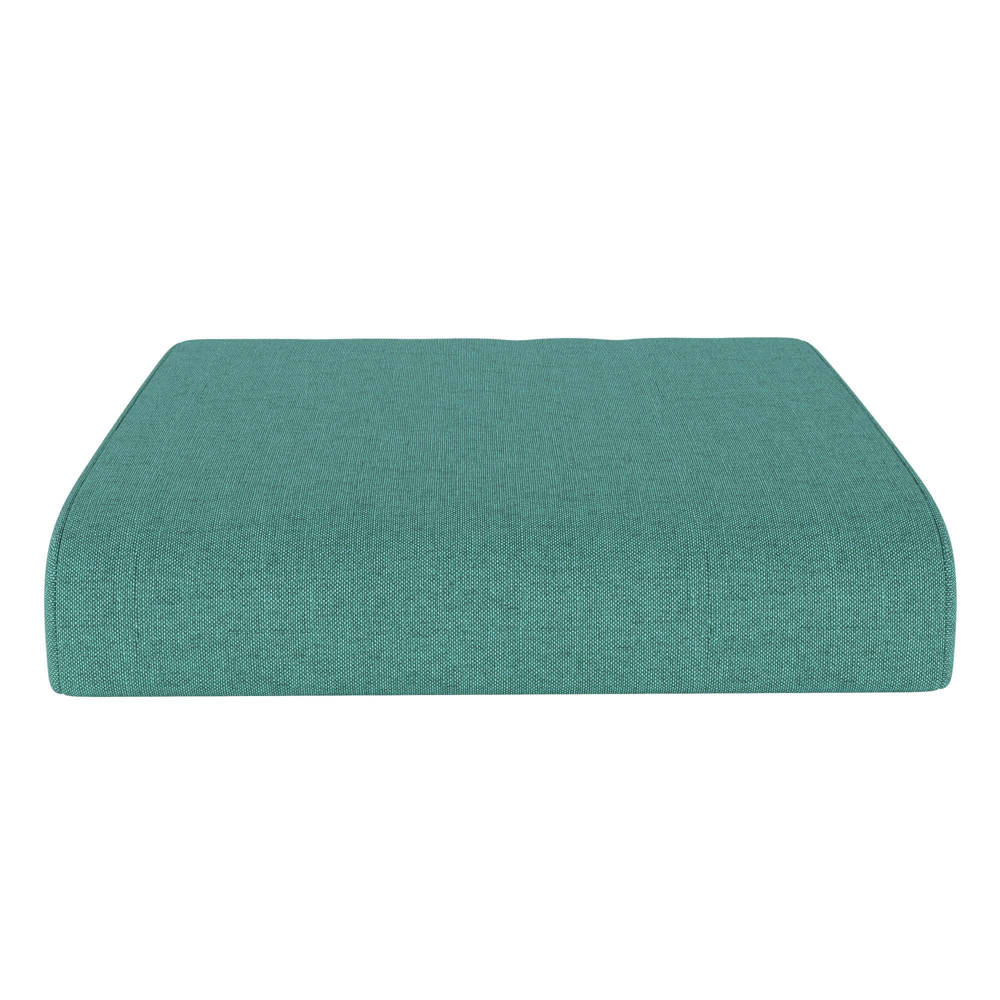 Sunbrella® Outdoor Ottoman Cushion, Cast Breeze Sunbrella® Plainweave, 4" H x 22" W x 20" D