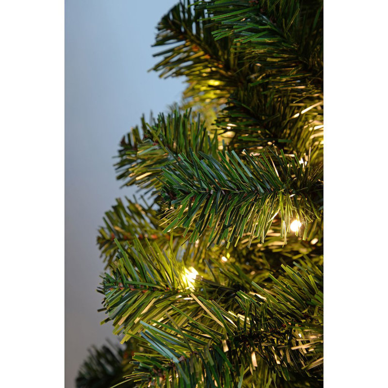 210cm H Lighted Artificial Spruce Christmas Tree
