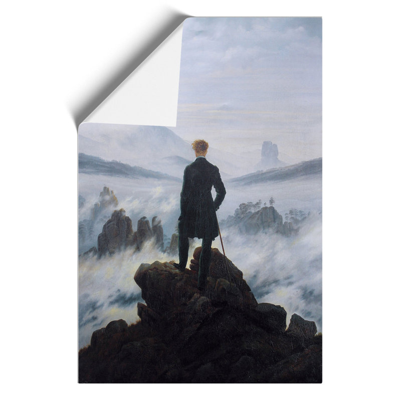 Wanderer Above the Sea of Fog by Caspar David Friedrich - Frameless Print, 59cm H x 42cm W x 0.1cm D