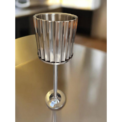 Gold Steel Ice Bucket Medium Double Wall