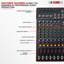 Console de mixage Bluetooth à 5 canaux avec table de mixage audio à 5 canaux et console USB avec effet DSP 99