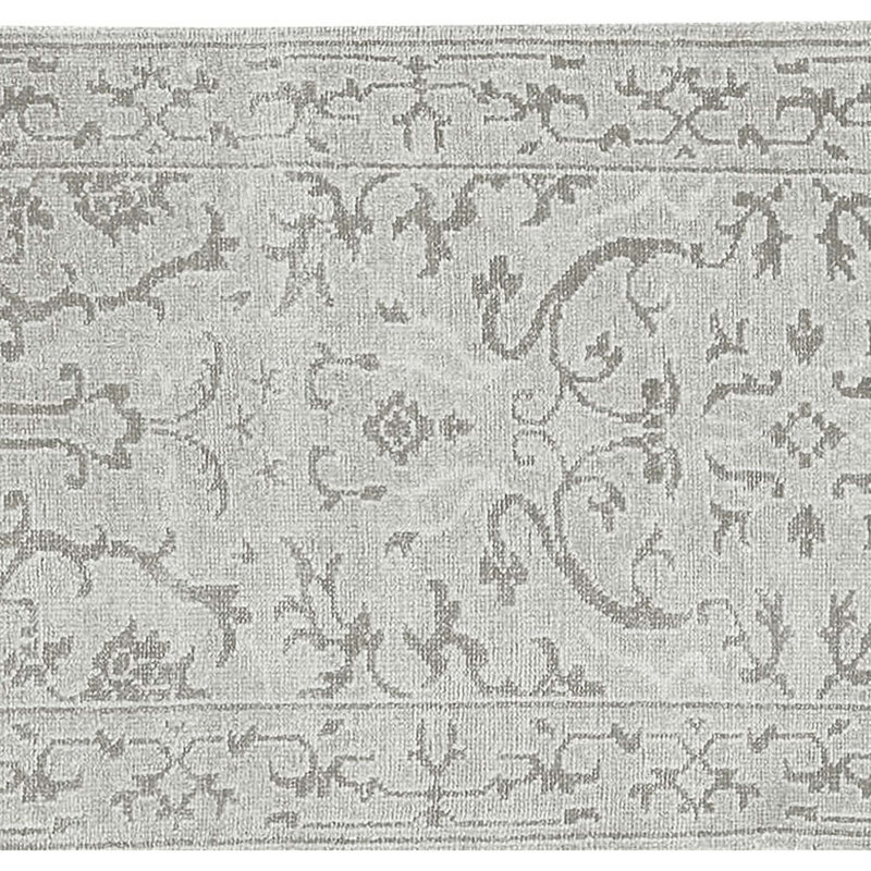 Hand-Knotted High-Quality Light Blue Runner