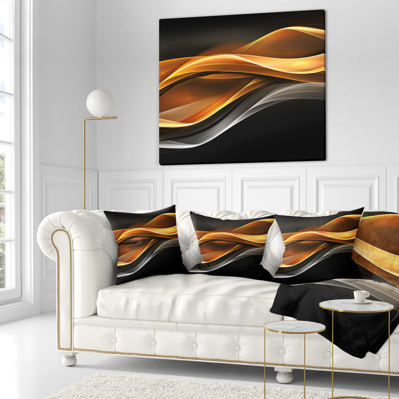  Coussin abstrait, Coussin décoratif, 16 po x 1 po