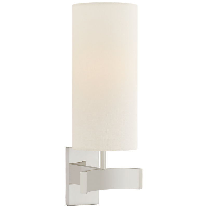 Aimee 1 - Light Armed Sconce, Polished Nickel