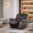 Transitional Recliner Chair with Pillow Arms & Welt Trim | Manual Recliner | Leather-Match Upholstery | FSC Certified | Living Room Essential-349193957