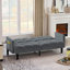 Velvet Futon Couch Convertible-331286697