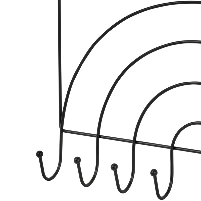 Rainbows Over Door Storage Hooks, Matte Black