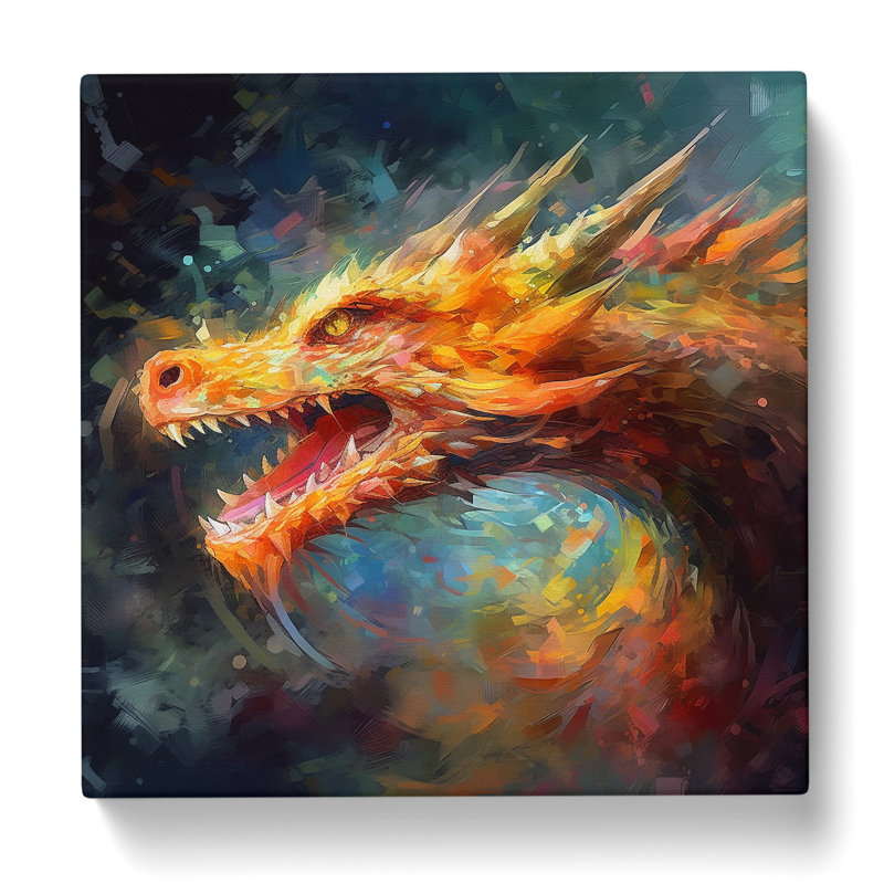 Dragon Impressionism No.4 - Wrapped Canvas