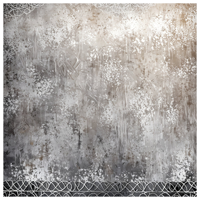 Silver Abstract Texture Double Sided Throw Pillows, 20 x 20 inches