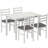 Compact Farmhouse Dining Set with Space-Saving Design