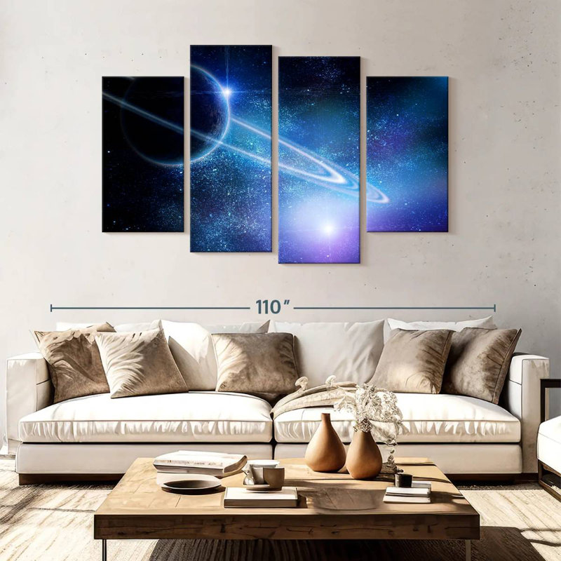 Oberle Ringed Saturn, 54"H x 84"W