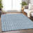 Premium Machine Washable Prisco Denim Rug-12958113