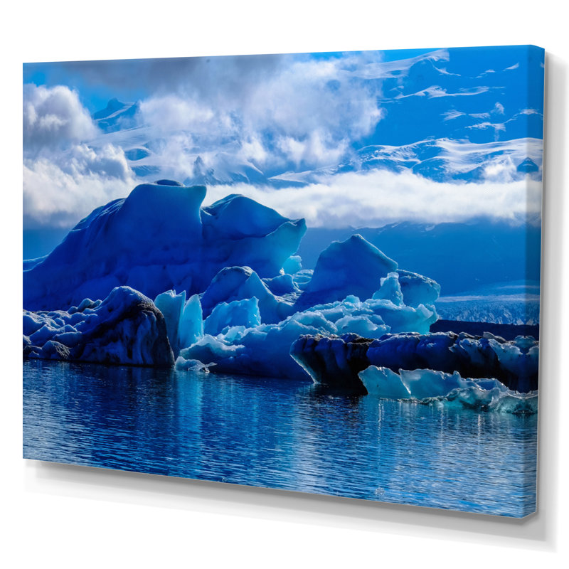 Impression sur toile Icy Alaskan Wilderness III, H 12 po x l 20 po x P 1 po, Toile tendue