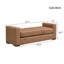 Repose-pieds en similicuir brun élégant et durable-129756821-129756823